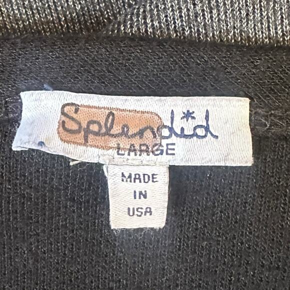 Splendid Logan Maternity Dress Gray Large Long Sleeve Stretch Knit Minimalist - Picture 7 of 9